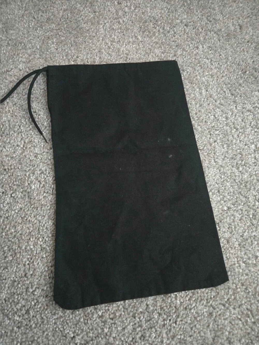 CHANEL Black Dust Bag with White Logo